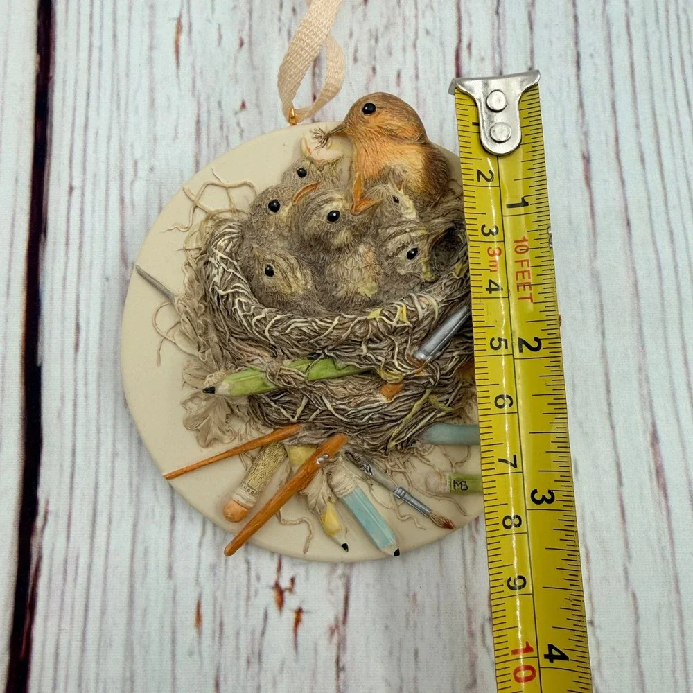 Hallmark 1995 Marjolein Bastin Bird Nest Pencils Ornament Vintage‎ QX5747